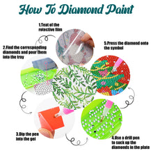 Load image into Gallery viewer, 8PCS Special Shape Diamond Painting DIY Coaster with Holder (Cute Flat Pattern)
