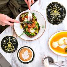 Load image into Gallery viewer, 8PCS Special Shape Diamond Painting DIY Coaster with Holder (Occult)
