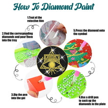 Load image into Gallery viewer, 8PCS Special Shape Diamond Painting DIY Coaster with Holder (Occult)
