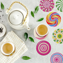 Load image into Gallery viewer, 8PCS Special Shape Diamond Painting DIY Coaster with Holder (Candy)
