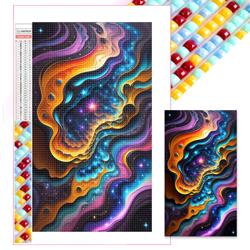 Diamond Painting - Full Square - starry sky waves (40*70CM)