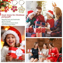 Load image into Gallery viewer, 8PCS Diamond Painting Hanging Decor Dog Paw Diamond Wine Glass Charms Expression
