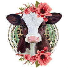 Load image into Gallery viewer, Diamond Painting - Full Round - cows and flowers (30*30CM)
