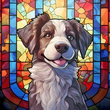 Load image into Gallery viewer, Diamond Painting - Full Round - puppy glass art (30*30CM)
