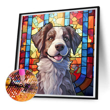 Load image into Gallery viewer, Diamond Painting - Full Round - puppy glass art (30*30CM)
