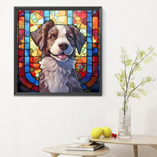 Load image into Gallery viewer, Diamond Painting - Full Round - puppy glass art (30*30CM)
