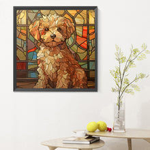 Load image into Gallery viewer, Diamond Painting - Full Round - puppy glass art (30*30CM)
