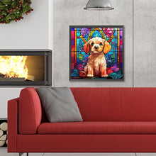 Load image into Gallery viewer, Diamond Painting - Full Round - puppy glass art (30*30CM)
