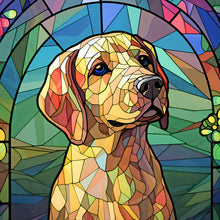 Load image into Gallery viewer, Diamond Painting - Full Round - puppy glass art (30*30CM)
