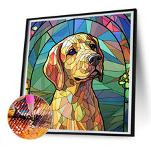Load image into Gallery viewer, Diamond Painting - Full Round - puppy glass art (30*30CM)
