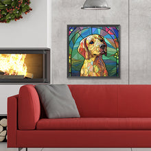 Load image into Gallery viewer, Diamond Painting - Full Round - puppy glass art (30*30CM)
