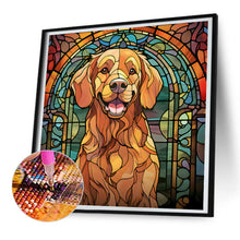 Load image into Gallery viewer, Diamond Painting - Full Round - puppy glass art (30*30CM)
