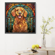 Load image into Gallery viewer, Diamond Painting - Full Round - puppy glass art (30*30CM)
