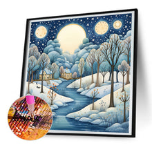 Load image into Gallery viewer, Diamond Painting - Full Round - winter snow house (30*30CM)

