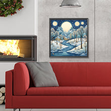 Load image into Gallery viewer, Diamond Painting - Full Round - winter snow house (30*30CM)

