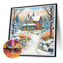 Load image into Gallery viewer, Diamond Painting - Full Round - winter snow house (30*30CM)

