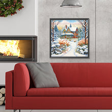 Load image into Gallery viewer, Diamond Painting - Full Round - winter snow house (30*30CM)
