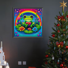 Load image into Gallery viewer, AB Diamond Painting - Full Round - frog under rainbow bridge (40*40CM)
