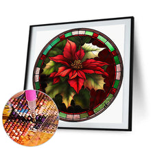 Load image into Gallery viewer, Diamond Painting - Full Round - round brand christmas poinsettia (30*30CM)
