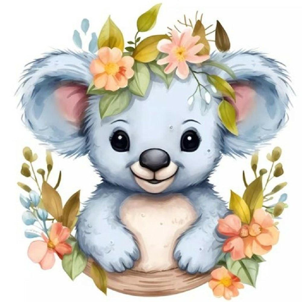 Diamond Painting - Full Round - baby koala (30*30CM)