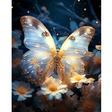 Load image into Gallery viewer, Diamond Painting - Full Round - Butterflies and glowing flowers (30*40CM)
