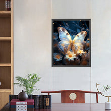Load image into Gallery viewer, Diamond Painting - Full Round - Butterflies and glowing flowers (30*40CM)
