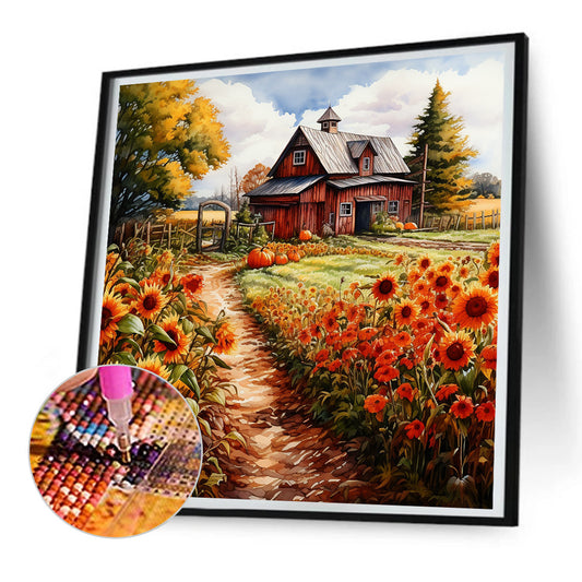 Diamond Painting - Full Round - Harvest Farm (30*30CM)