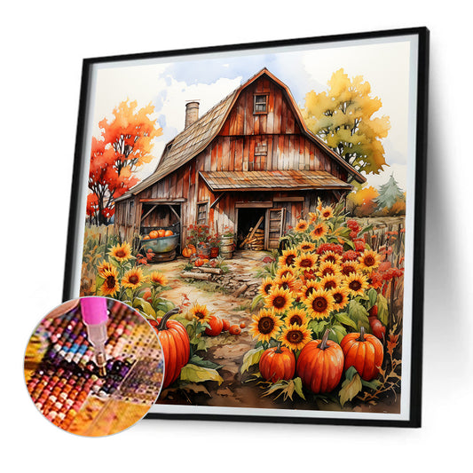 Diamond Painting - Full Round - Harvest Farm (30*30CM)