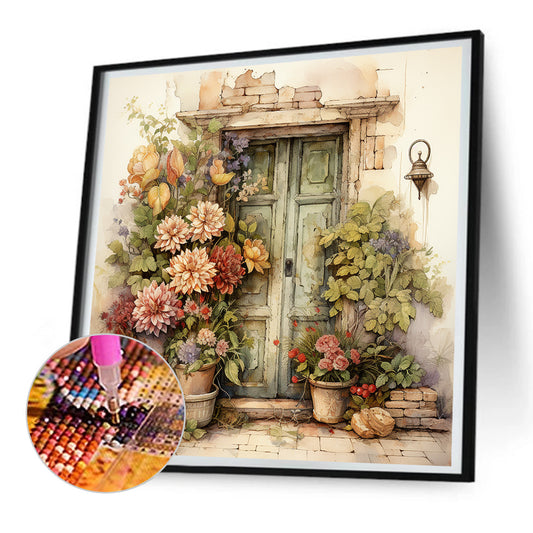 Diamond Painting - Full Round - Nostalgic garden entrance (30*30CM)