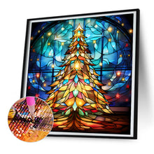 Load image into Gallery viewer, Diamond Painting - Full Round - Christmas tree glass art (30*30CM)
