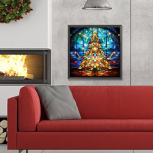 Load image into Gallery viewer, Diamond Painting - Full Round - Christmas tree glass art (30*30CM)
