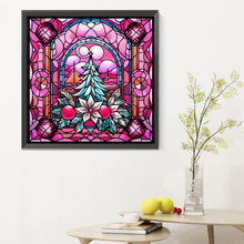 Load image into Gallery viewer, Diamond Painting - Full Round - Pink Christmas Glass Art (30*30CM)
