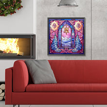 Load image into Gallery viewer, Diamond Painting - Full Round - Pink Christmas Glass Art (30*30CM)
