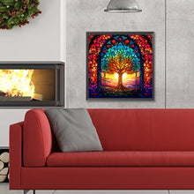 Load image into Gallery viewer, Diamond Painting - Full Round - tree of life glass art (30*30CM)
