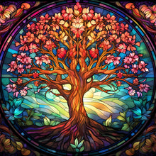 Load image into Gallery viewer, Diamond Painting - Full Round - tree of life glass art (30*30CM)
