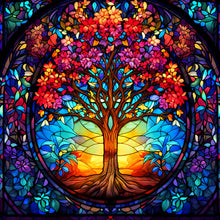 Load image into Gallery viewer, Diamond Painting - Full Round - tree of life glass art (30*30CM)
