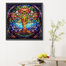 Load image into Gallery viewer, Diamond Painting - Full Round - tree of life glass art (30*30CM)
