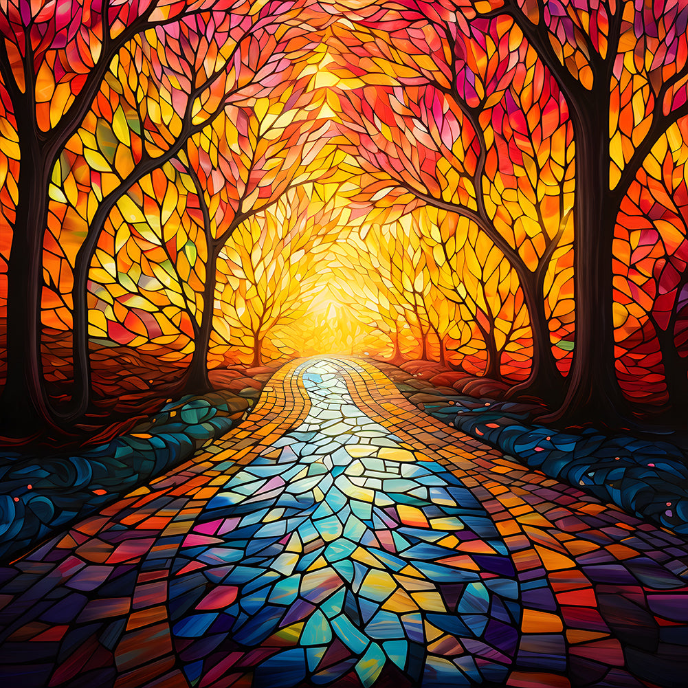 Diamond Painting - Full Round - maple leaf forest (30*30CM)