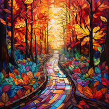 Load image into Gallery viewer, Diamond Painting - Full Round - maple leaf forest (30*30CM)
