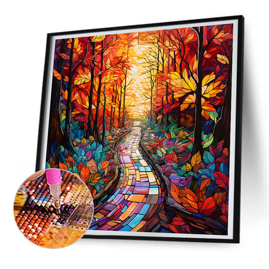 Diamond Painting - Full Round - maple leaf forest (30*30CM)