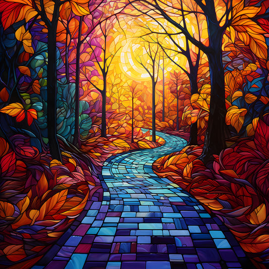 Diamond Painting - Full Round - maple leaf forest (30*30CM)