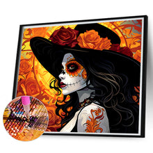 Load image into Gallery viewer, Diamond Painting - Full Round - day of the dead girl (35*30CM)
