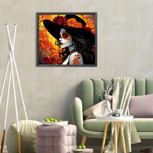 Load image into Gallery viewer, Diamond Painting - Full Round - day of the dead girl (35*30CM)
