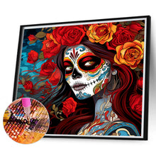 Load image into Gallery viewer, Diamond Painting - Full Round - day of the dead girl (35*30CM)
