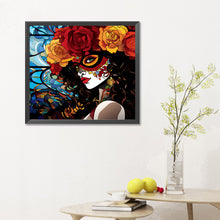 Load image into Gallery viewer, Diamond Painting - Full Round - day of the dead girl (35*30CM)
