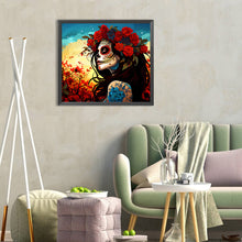 Load image into Gallery viewer, Diamond Painting - Full Round - day of the dead girl (35*30CM)
