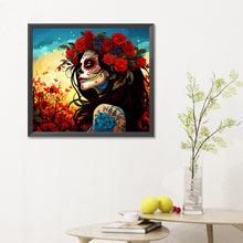 Load image into Gallery viewer, Diamond Painting - Full Round - day of the dead girl (35*30CM)
