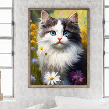 Load image into Gallery viewer, Diamond Painting - Full Round - Cats and nature (30*40CM)
