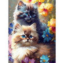 Load image into Gallery viewer, Diamond Painting - Full Round - Cats and nature (30*40CM)
