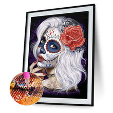 Load image into Gallery viewer, Diamond Painting - Full Round - day of the dead girl (30*40CM)
